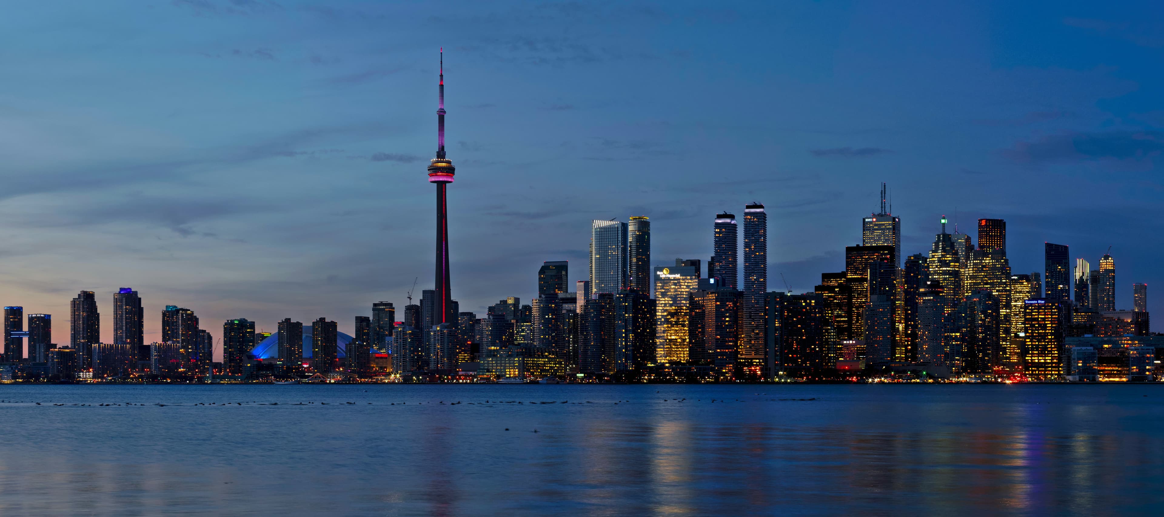 Toronto skyline at dusk — Alem Legal serves startups across Canada